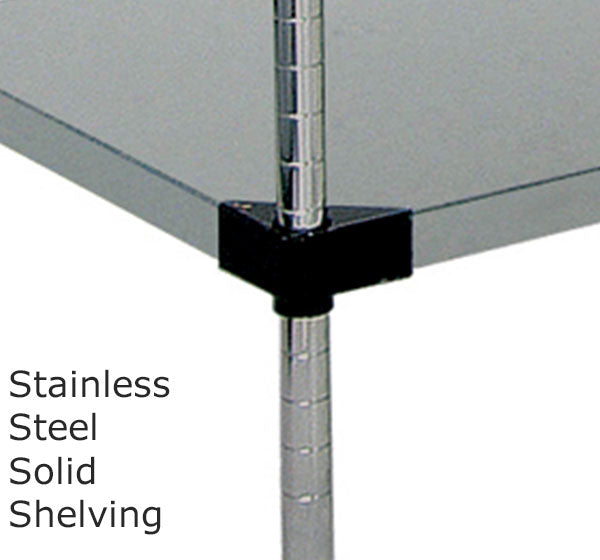 Stainless Steel Solid Shelving
