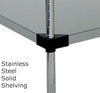 Stainless Steel Solid Shelving